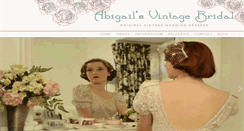 Desktop Screenshot of abigailsvintagebridal.co.uk