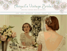 Tablet Screenshot of abigailsvintagebridal.co.uk